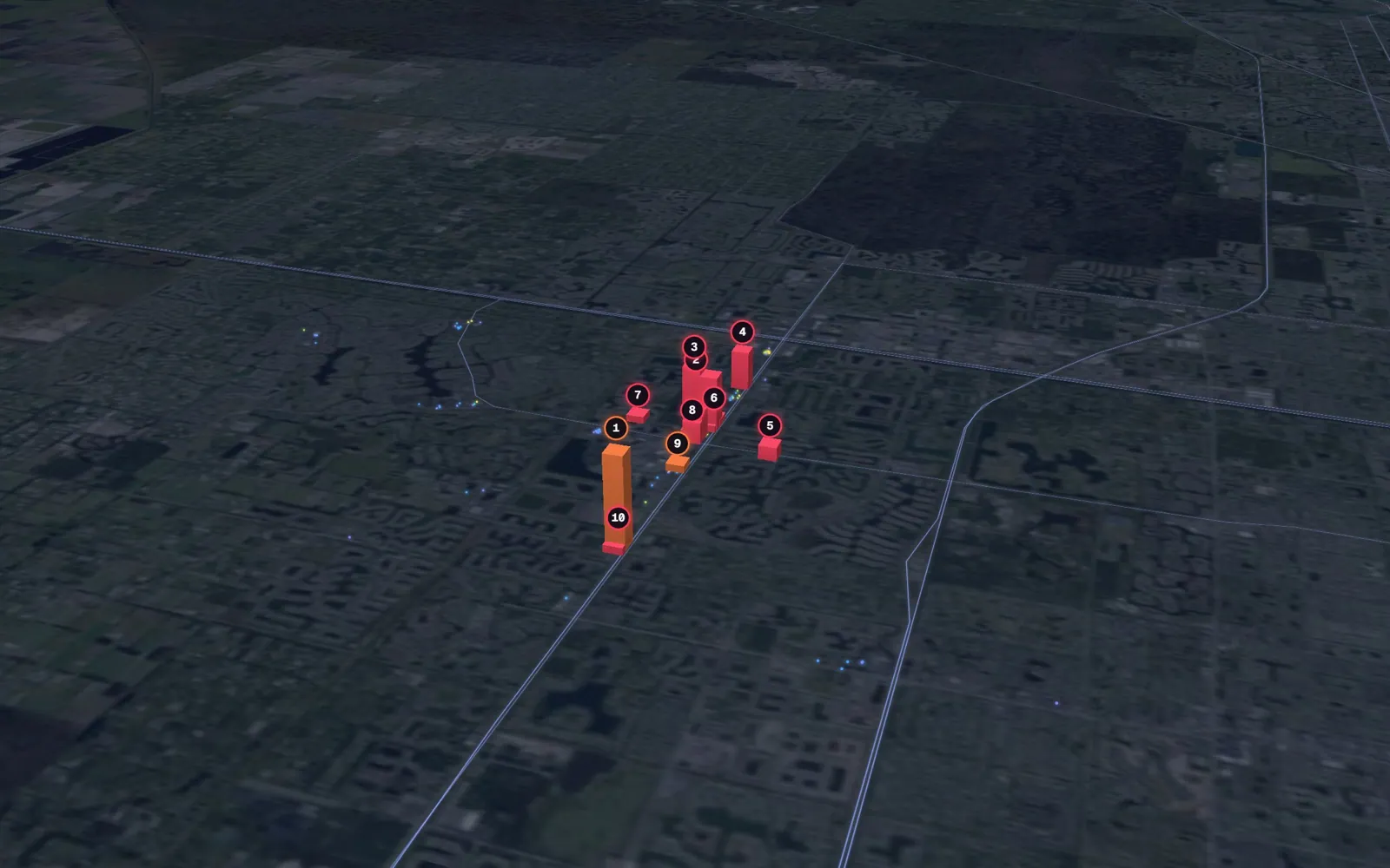 3D map of facelift surgeons in Wellington